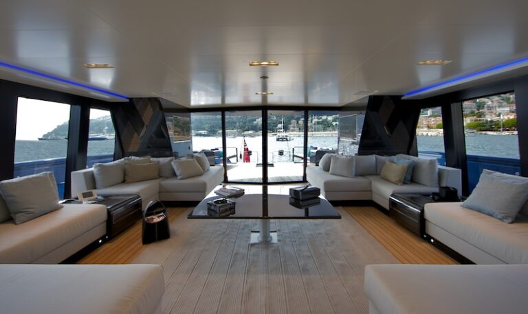 Luxury sloop Better Place main salon looking aft - Photo Toni Meneguzzo