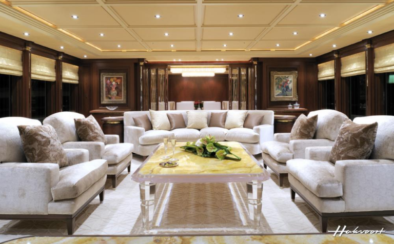 Luxury superyacht Mirgab VI Salon