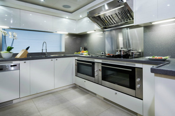 Luxury yacht EVIVA - Galley
