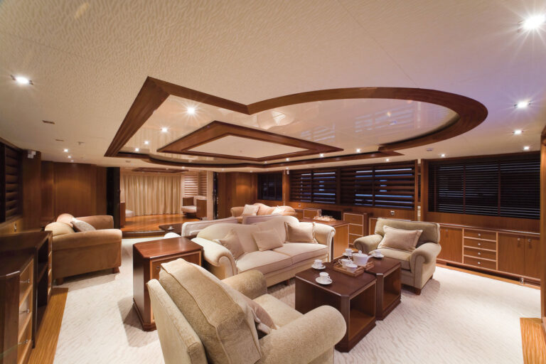 Luxury yacht Princess Iolanthe - Saloon - Image courtesy of Mondo Marine