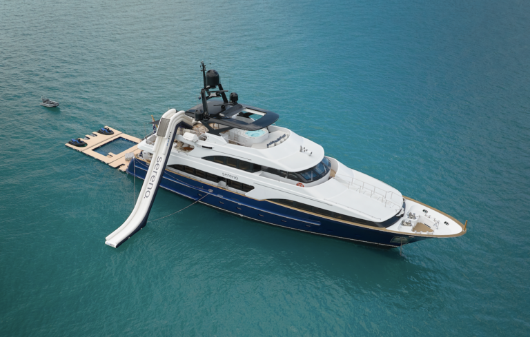 Luxury Yacht SERENO With A Slide