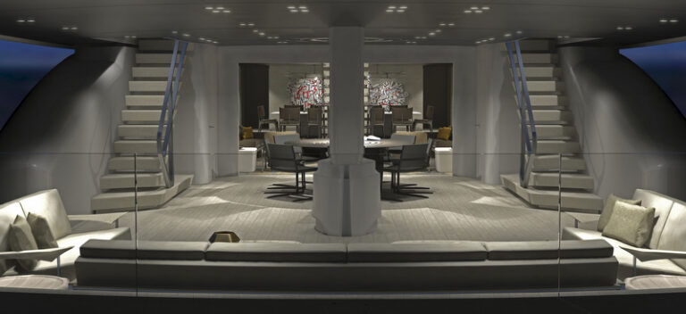 Luxury yacht SYBARIS - aft cockpit - Image by PH Design-001