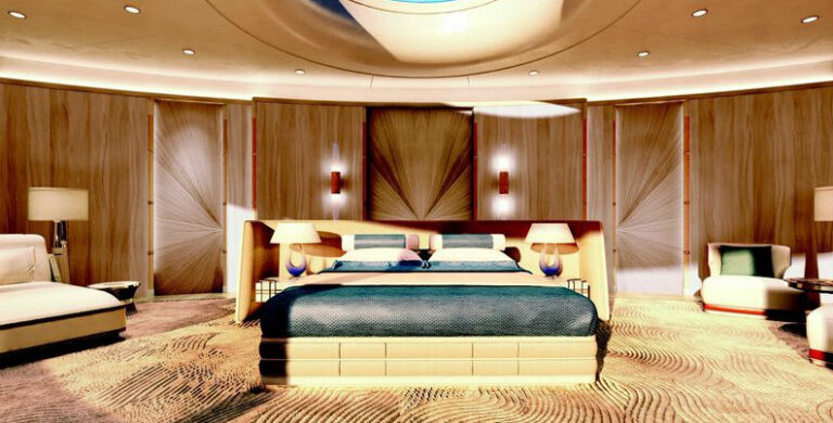 Luxury yacht Tomorrow project Owners Stateroom