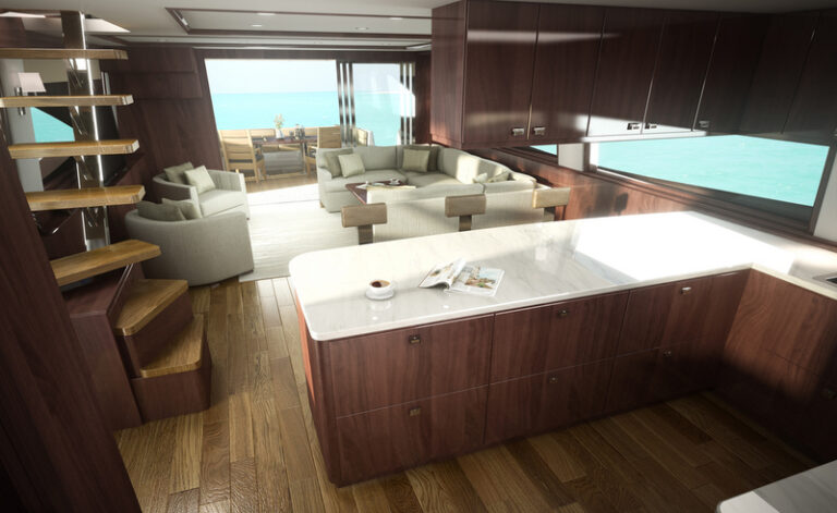 Luxury yacht Viking 75 - Galley-001