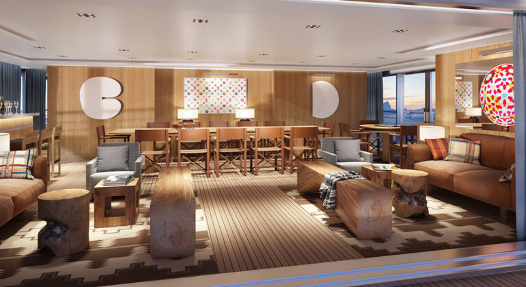 Rendering Dining  And Saloon