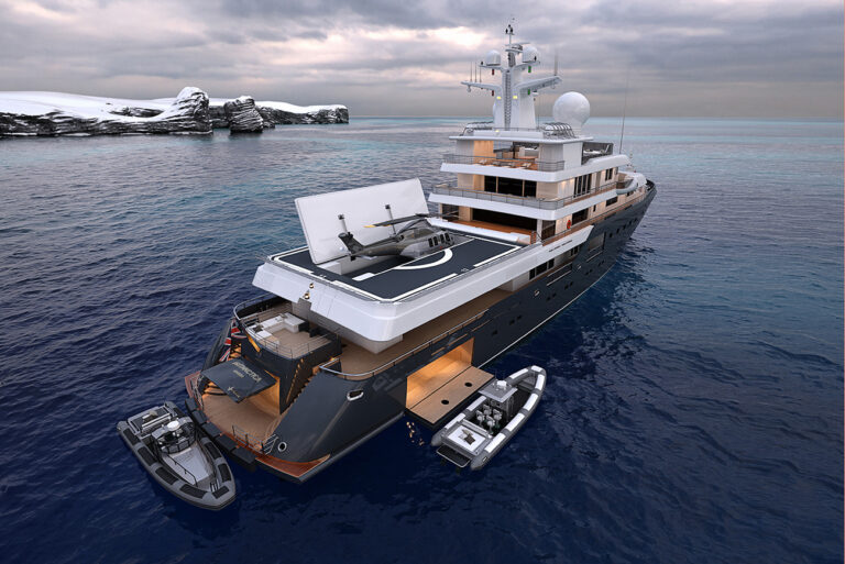 Rendering Helicopter Stowage - By Serim Srl (Alberto Ascenzi) Architects