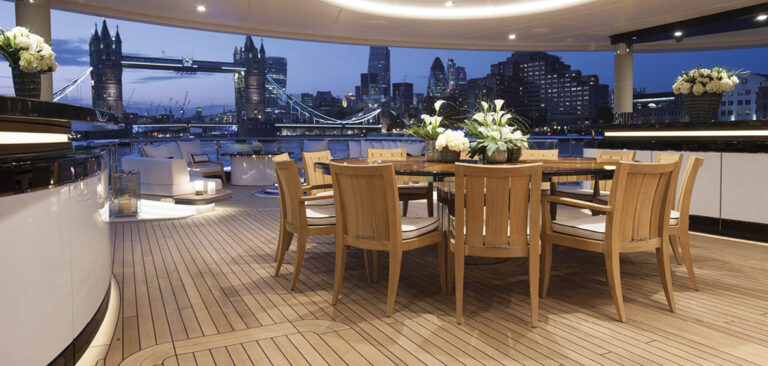 Alfresco Dining In The Evening