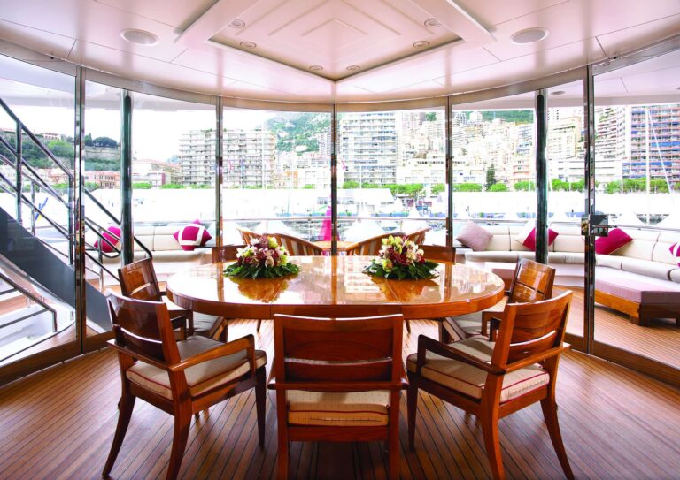 Aft Deck Dining Area