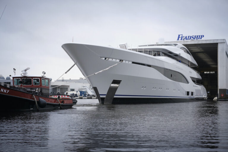 Superyacht Emerges From The Shed