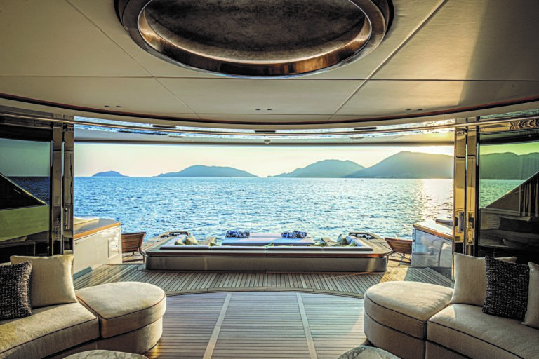Looking Aft Onto The Swim Deck