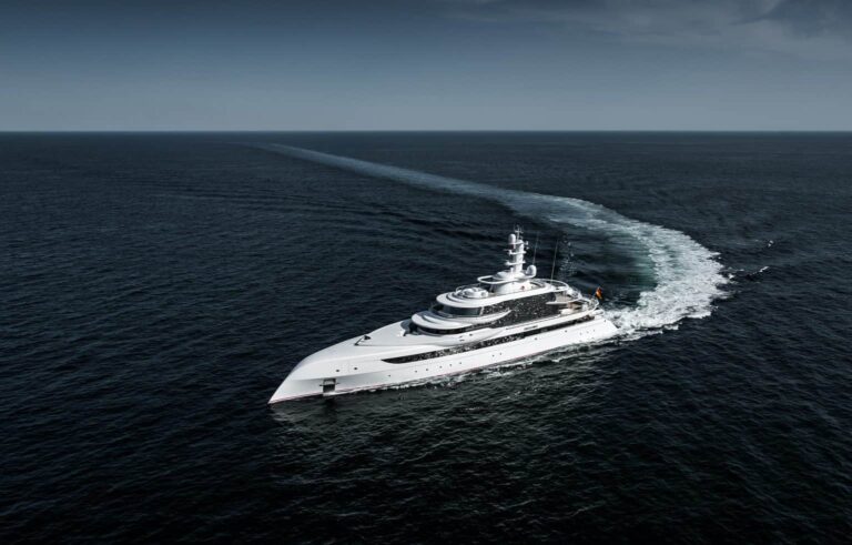 Running Shot Of The Yacht