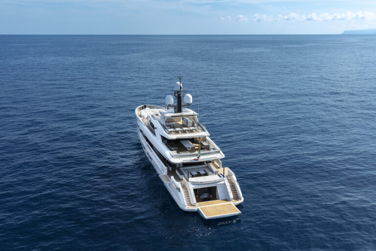Aerial View Of The Yacht