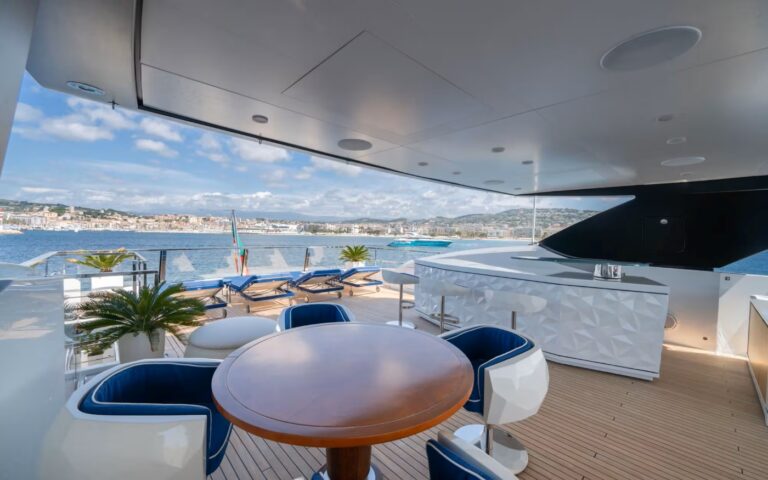 Exterior Dining Area With Sea Views