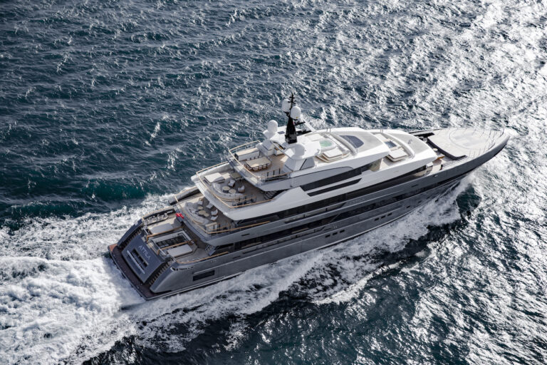 Aerial View Of The Yacht