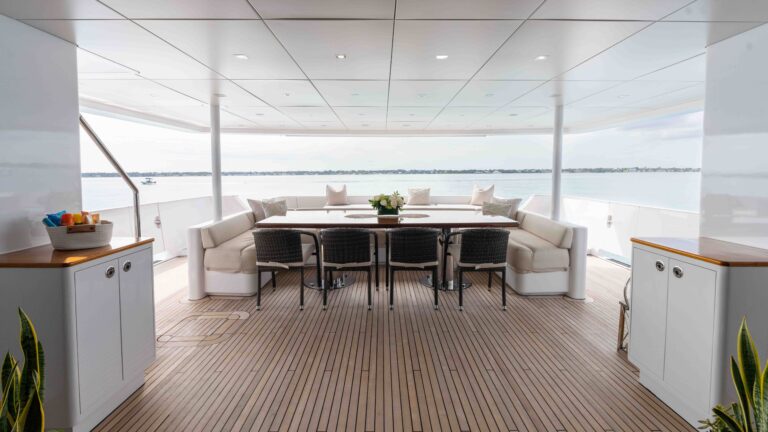 Aft Deck Dining Area
