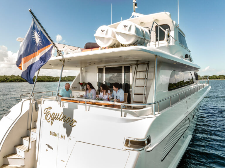 Aft View Of The Yacht