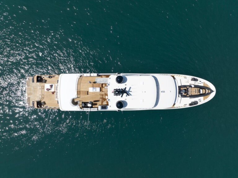 Aerial View Of The Yacht