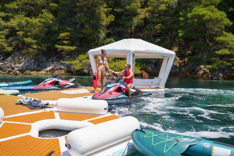 Enjoying The Water Toys - Yachting Lifestyle