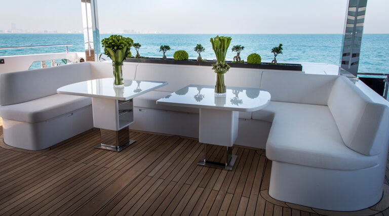 Aft Deck Alfresco Dining Area And Seating