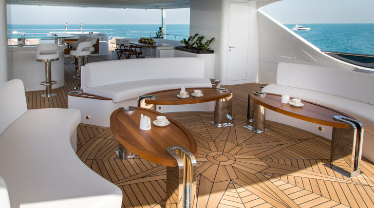 Seating And Tables On Sun Deck