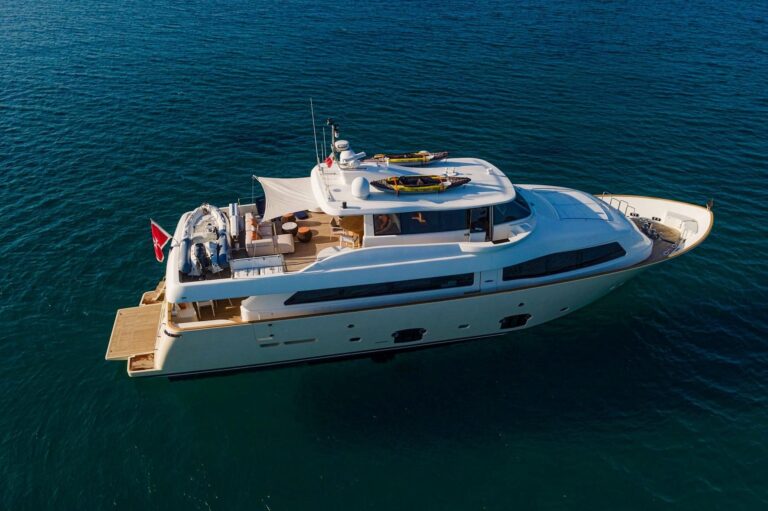 Aerial View Of The Yacht