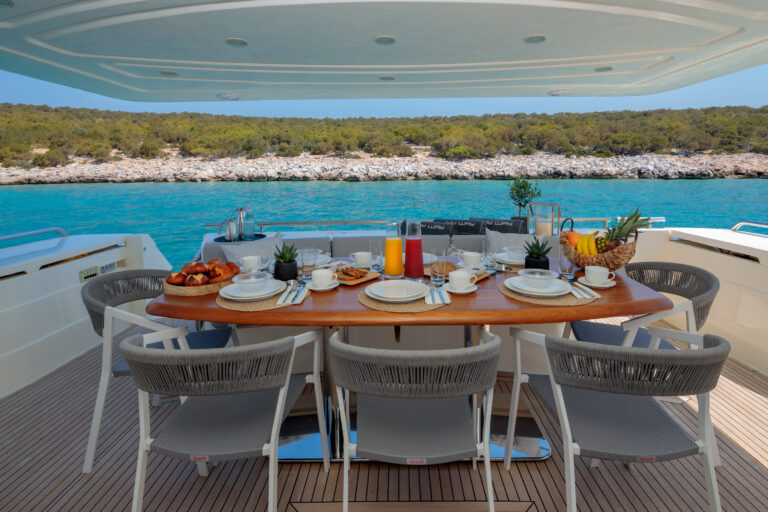 Aft Deck Dining Area