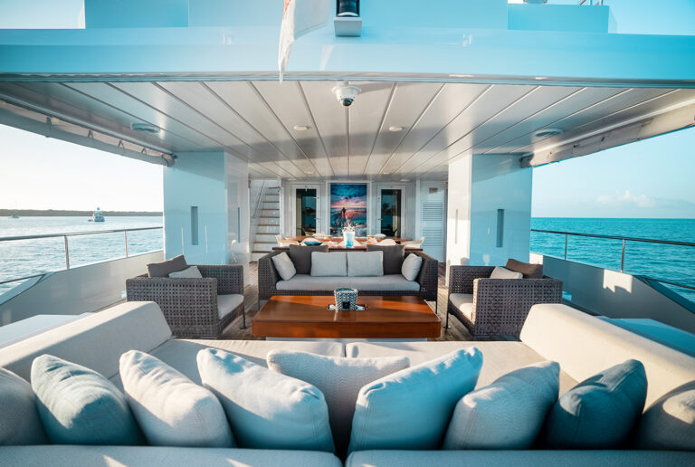 Aft Deck Seating And Dining Area