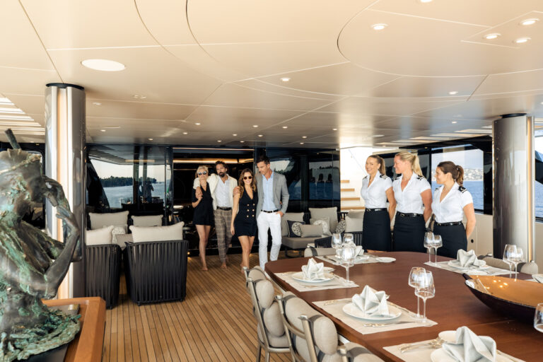 Aft Deck Dining Area
