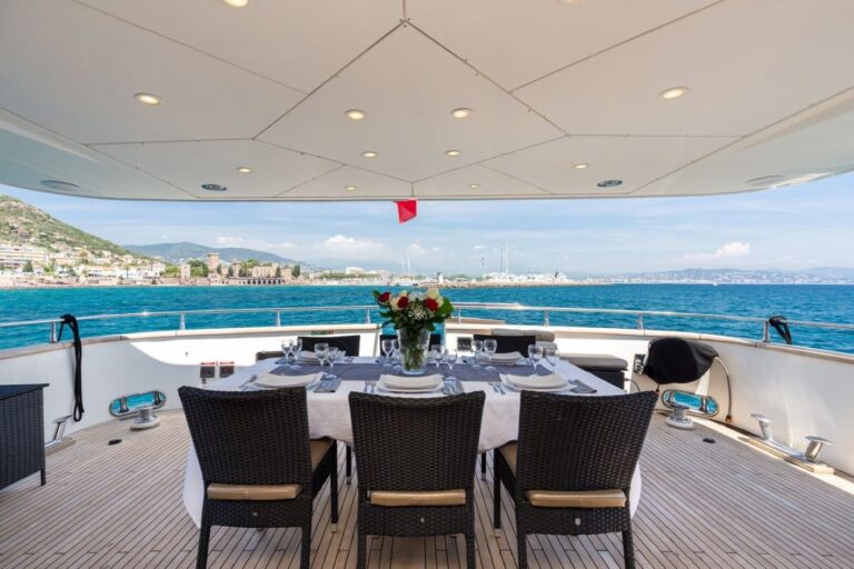 Exterior Dining Area With Sea Views