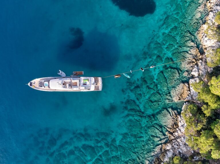 Aerial View Of The Yacht