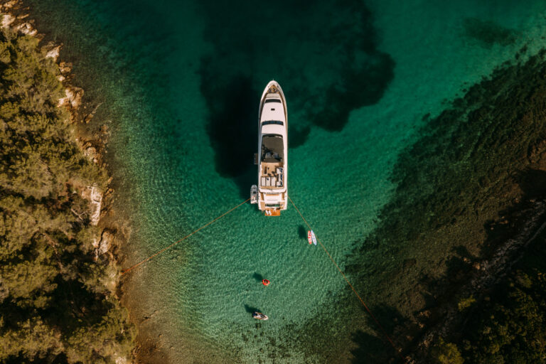 Aerial View At Anchor
