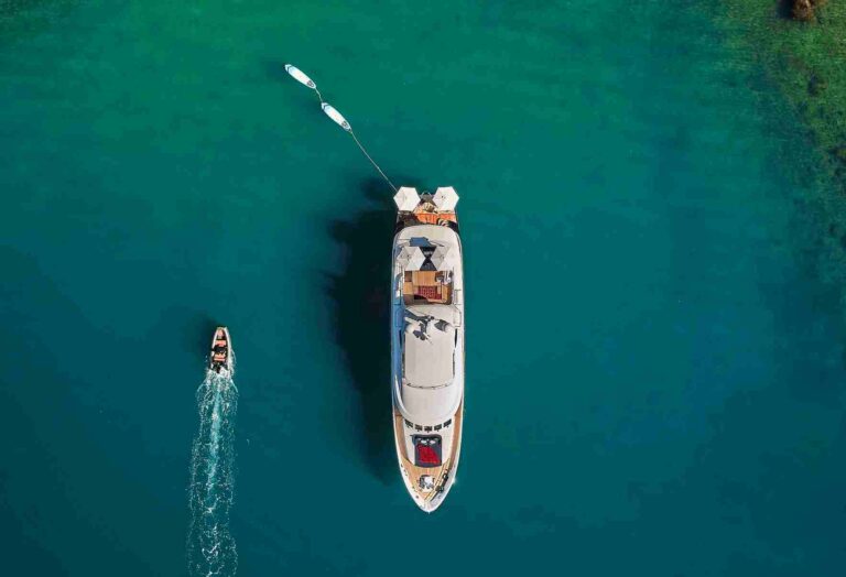 Aerial View Of The Yacht