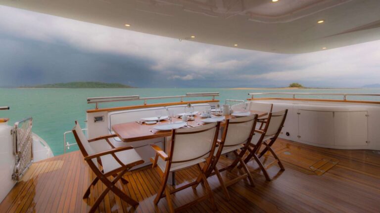 Aft Deck Dining Area
