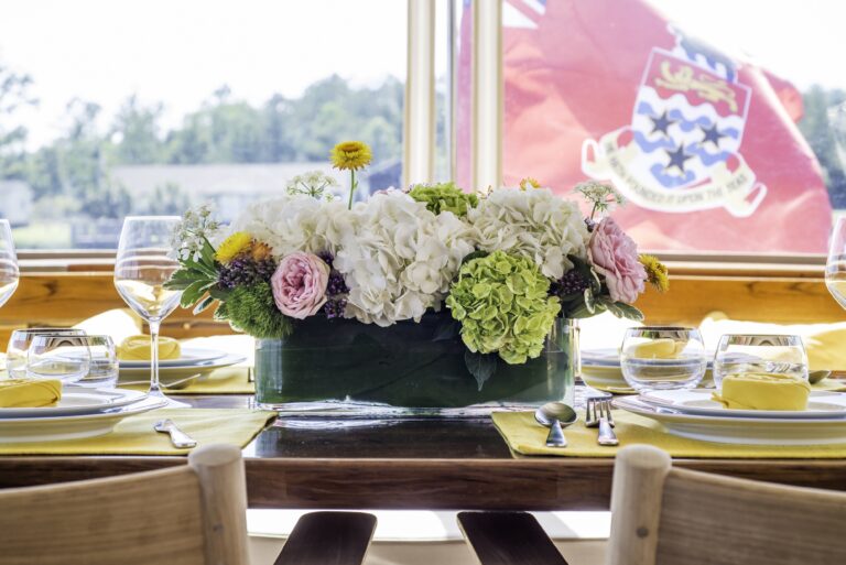 Aft Deck Dining Set Up