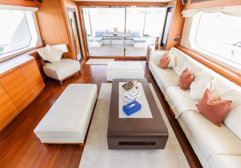 Main Salon Lounge View Aft