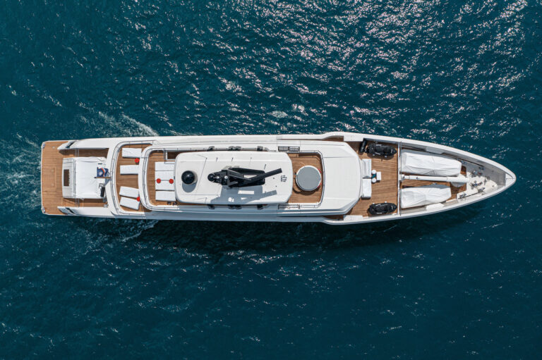Aerial View Of The Yacht