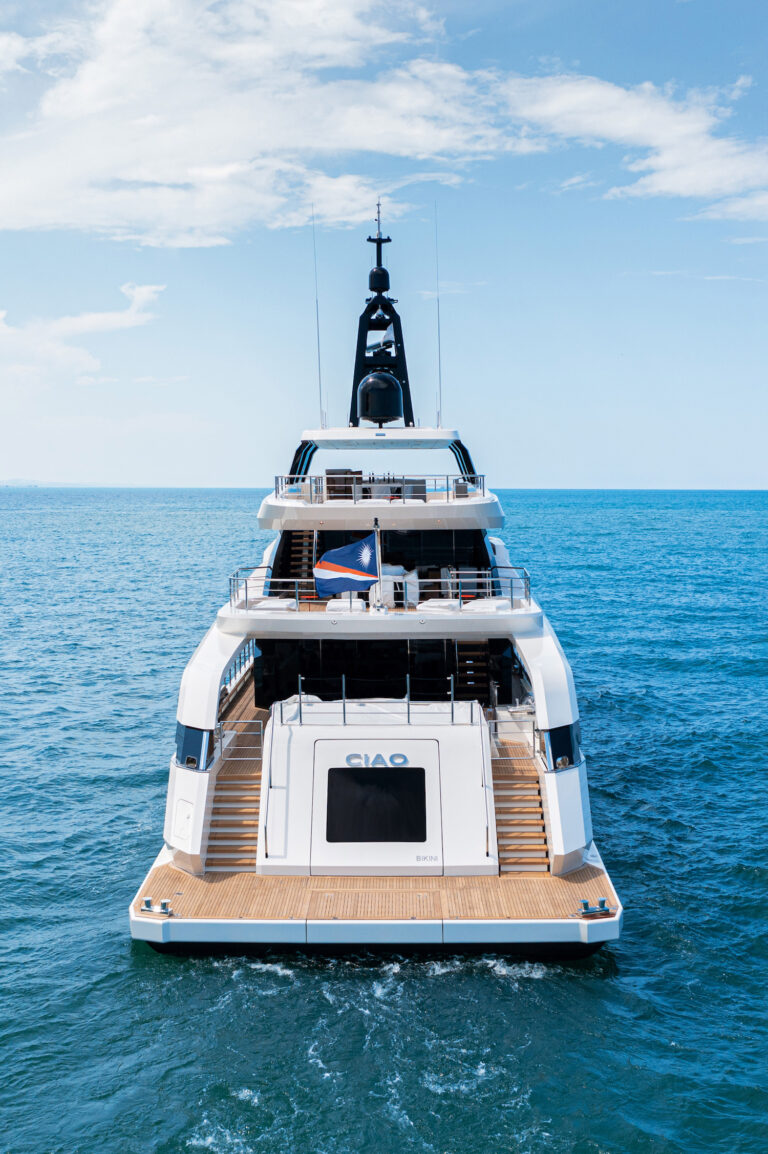 Aft View Of The Yacht