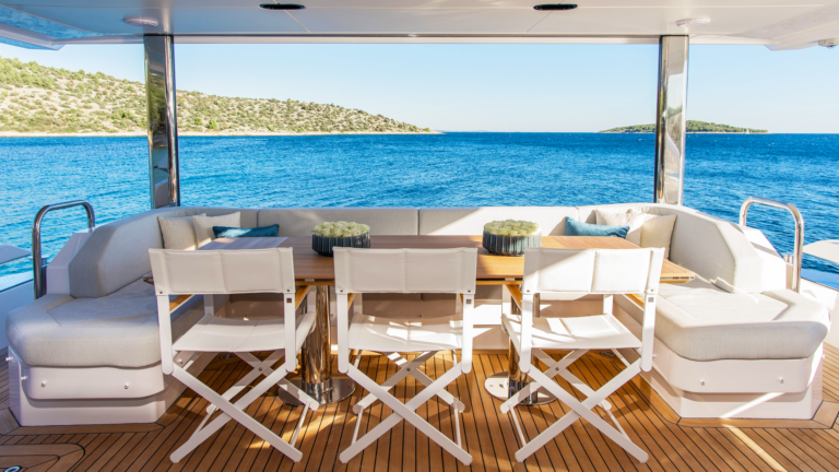 Alfresco Dining On Aft Deck