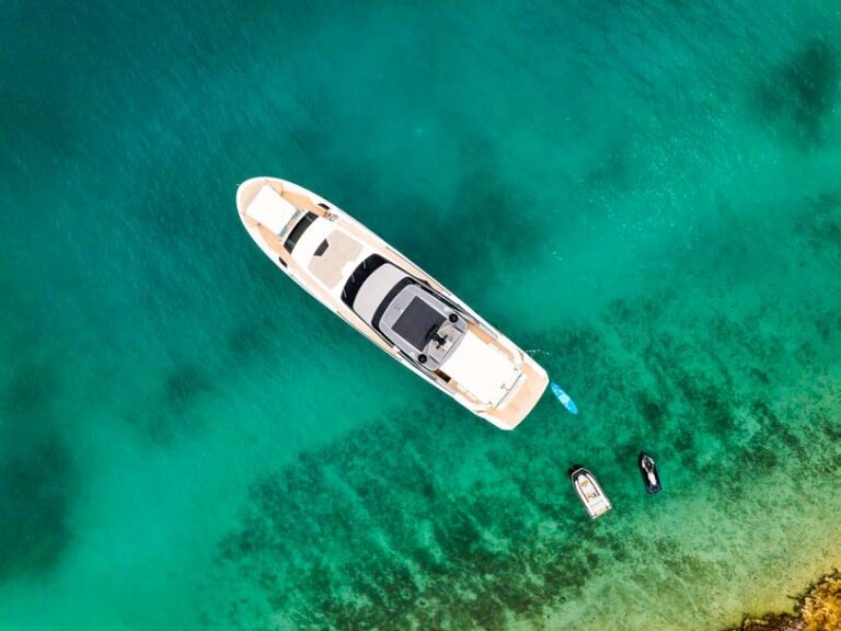 Aerial View At Anchor