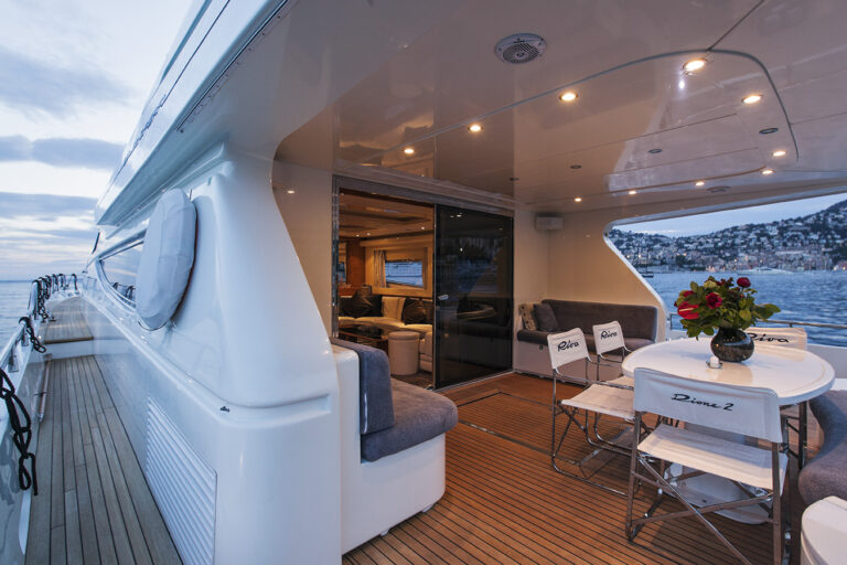 MY DIONE DUE - Aft deck