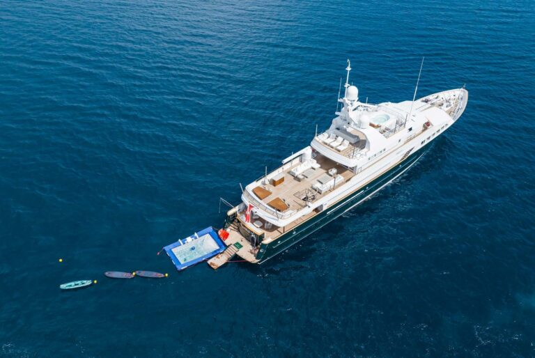 Aerial Of The Yacht