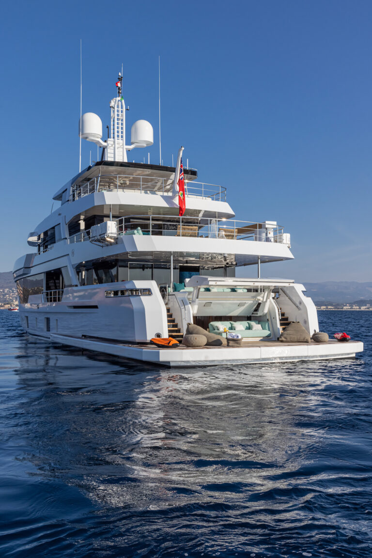 Aft View Of The Yacht