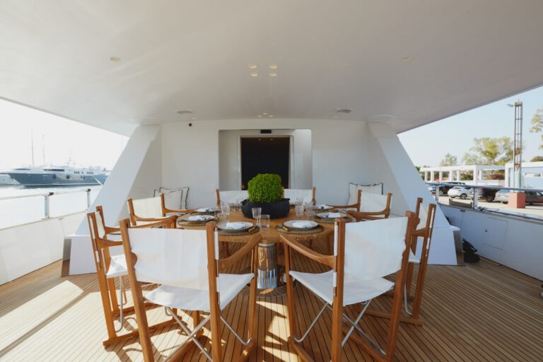 Exterior Dining Area With Sea Views