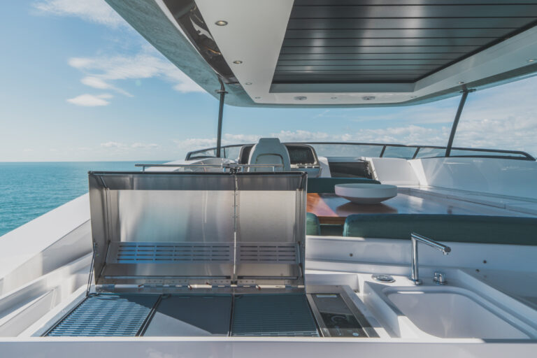 Flybridge view forward