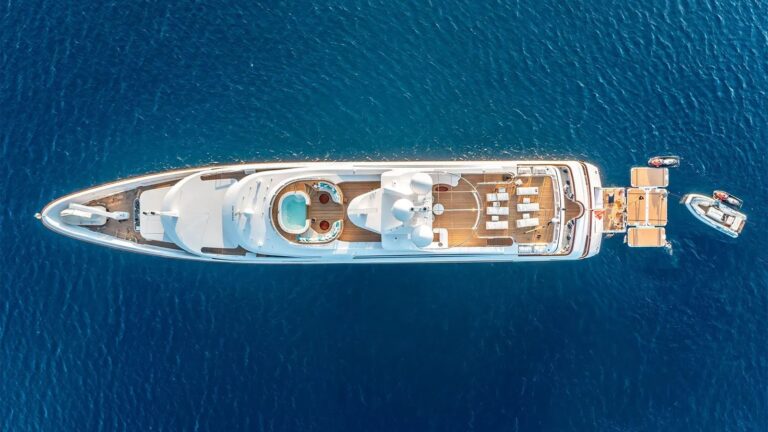 Aerial View Of The Yacht