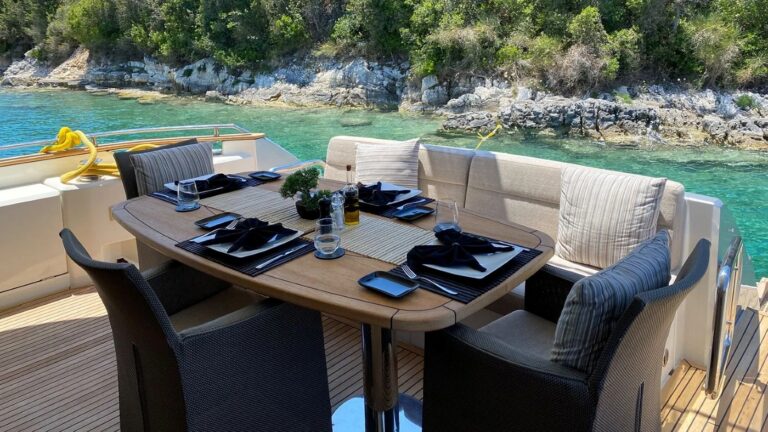 Exterior Dining Area With Sea Views