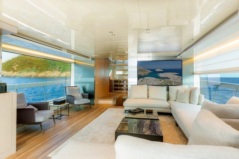 Main salon with far reaching views