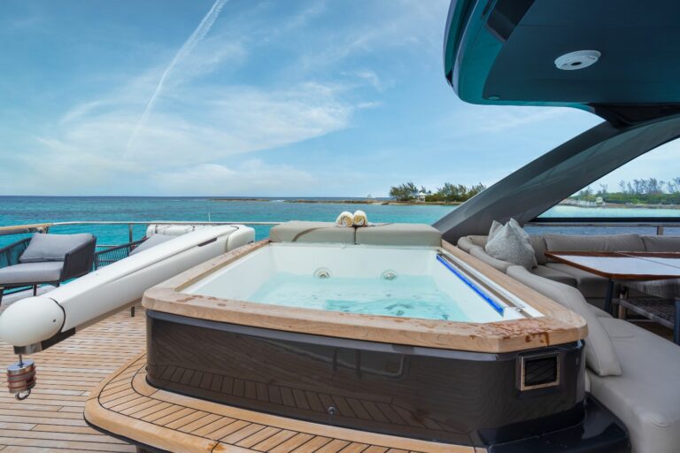 Sun deck jacuzzi