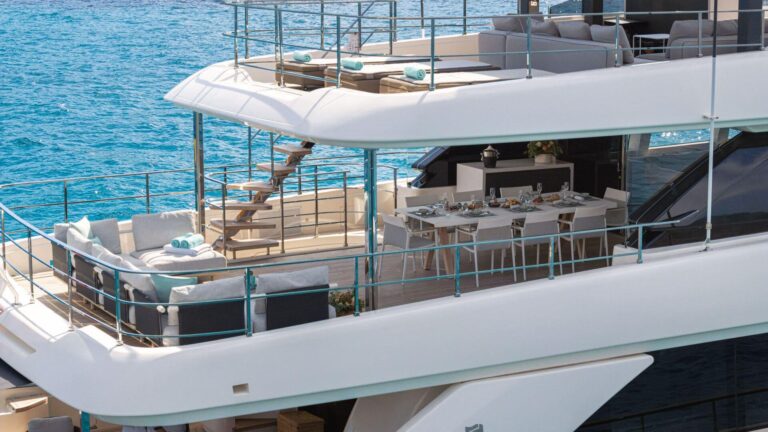 Aerial View Of Aft Deck