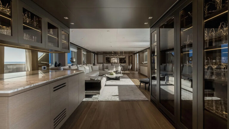 Main salon view forward